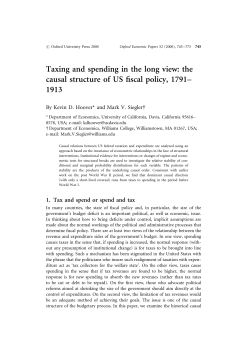 Tax and Spend