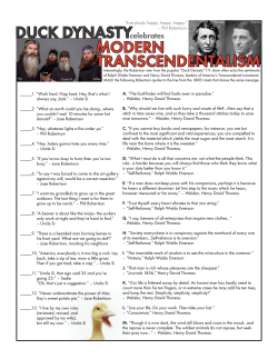 transcendentalism modern