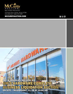 jim`s hardware complete business liquidation