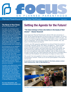 FOCUS- Year End `14 Newsletter