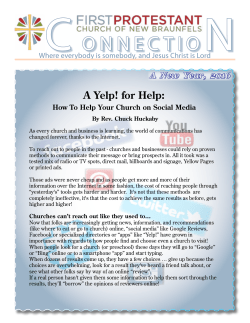 C ONNECTIO N - First Protestant Church