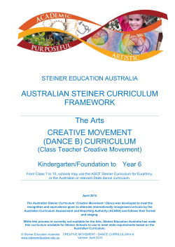 Creative Movement - Steiner Education Australia