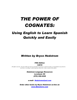 Power of Cognates