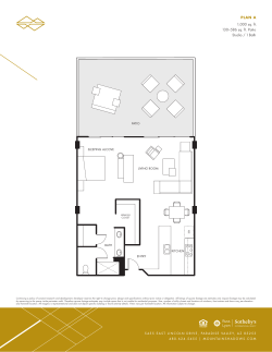 PLAN A 1,000 sq. ft. 130&ndash;586 sq. ft. Patio Studio / 1 Bath