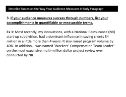 Describe your successes, accomplishments, and qualifications in