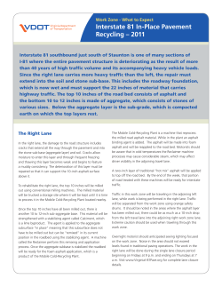 Interstate 81 In-Place Pavement Recycling &ndash; 2011