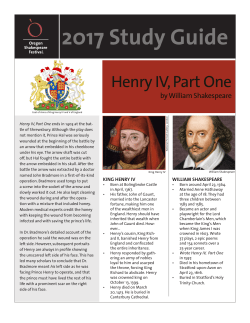 2017 Study Guide - Oregon Shakespeare Festival
