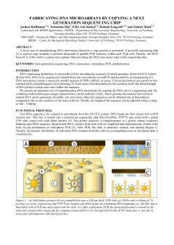 fabricating dna microarrays by copying a next generation