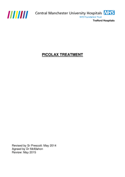 PICOLAX TREATMENT