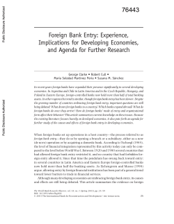 35 pages - World bank documents