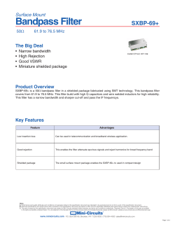 datasheet - Mini Circuits