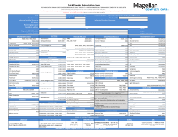 Quick Provider Authorization Form