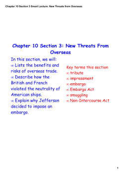 Chapter 10 Section 3 Smart Lecture: New Threats from Overseas