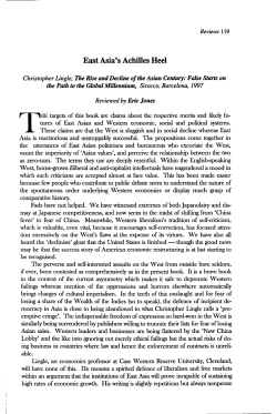 East Asia`s Achilles Heel - ANU Press