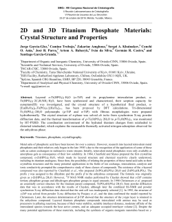 2D and 3D Titanium Phosphate Materials: Crystal Structure and