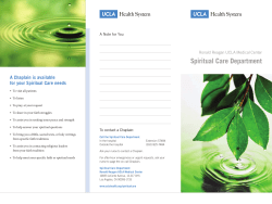 Spiritual Care Department