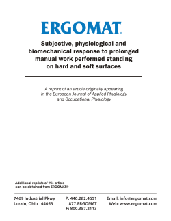 Subjective, Physiological and Biochemical