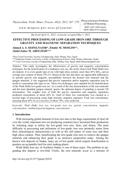 effective processing of low-grade iron ore through gravity