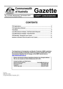 TC15-42 28 October (362KB PDF) - Department of Immigration and