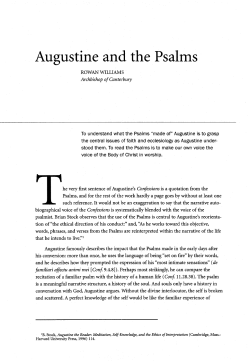 Augustine and the Psalms