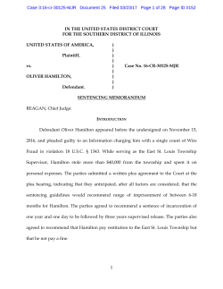 Sentencing memorandum - Belleville News Democrat