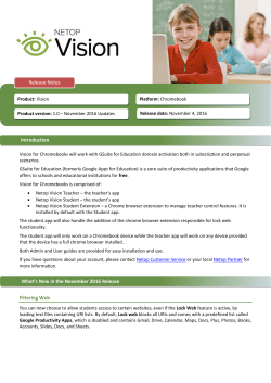 Netop Vision Release Notes