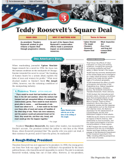 Teddy Roosevelt`s Square Deal