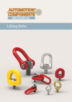 Lifting Bolts - Automotion Components