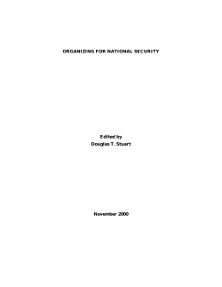 Organizing for National Security