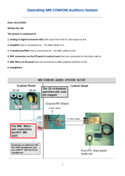 MR CONFON setup description.