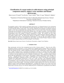 Classification of a target analyte in solid mixtures using