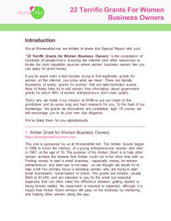 22 Terrific Grants For Women Business Owners