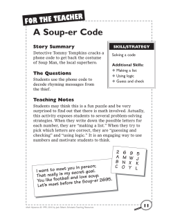 A Soup-er Code