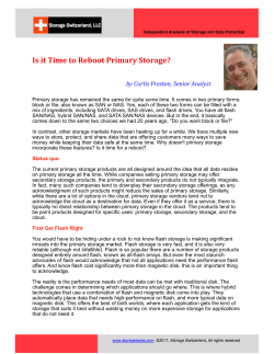 Is It Time to Reboot Primary Storage?