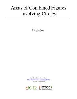 Areas of Combined Figures Involving Circles