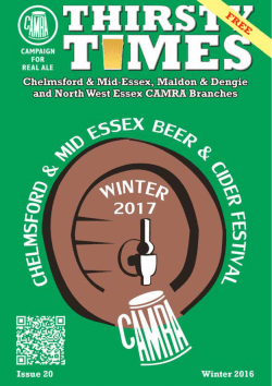 Thirsty Times Edition 020 Winter 2016