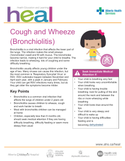 Cough and Wheeze - Alberta Health Services