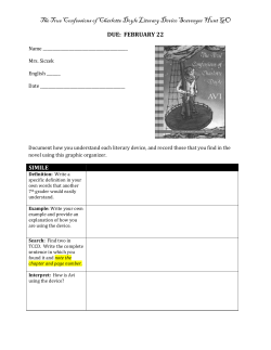 The True Confessions of Charlotte Doyle Literary Device Scavenger