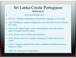 Sri Lanka Creole Portuguese.pptx