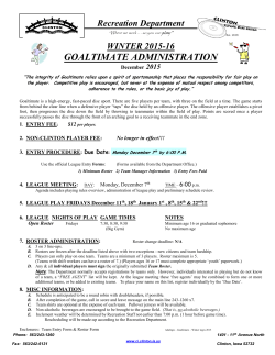 goaltimate administration