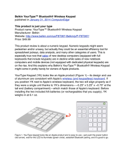 Belkin YourType&trade; Bluetooth&reg; Wireless Keypad