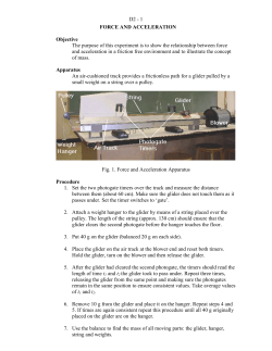 D2 - 1 FORCE AND ACCELERATION Objective The purpose of this