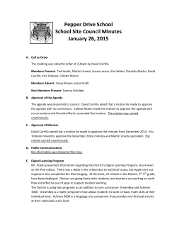 Minutes 1-26-15 - Santee School District