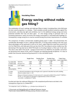 Energy saving without noble gas filling?