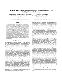Competing with humans at fantasy football: team formation in large