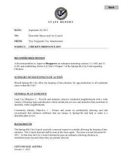 STAFF REPORT CITY COUNCIL AGENDA October