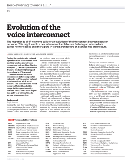 Evolution of the voice interconnect