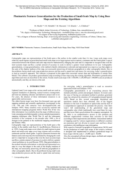 Planimetric Features Generalization for the