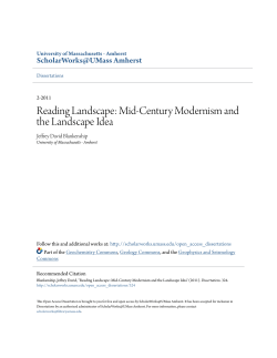 Reading Landscape: Mid-Century Modernism and the Landscape Idea