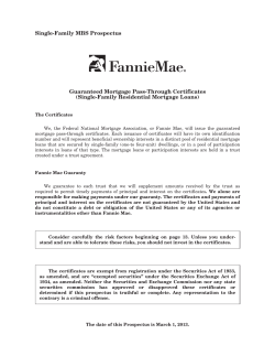 Single-Family MBS Prospectus